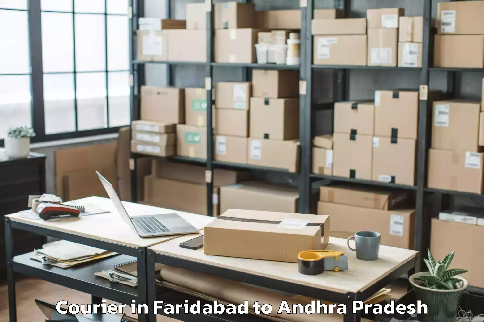 Reliable Faridabad to Rowthulapudi Courier